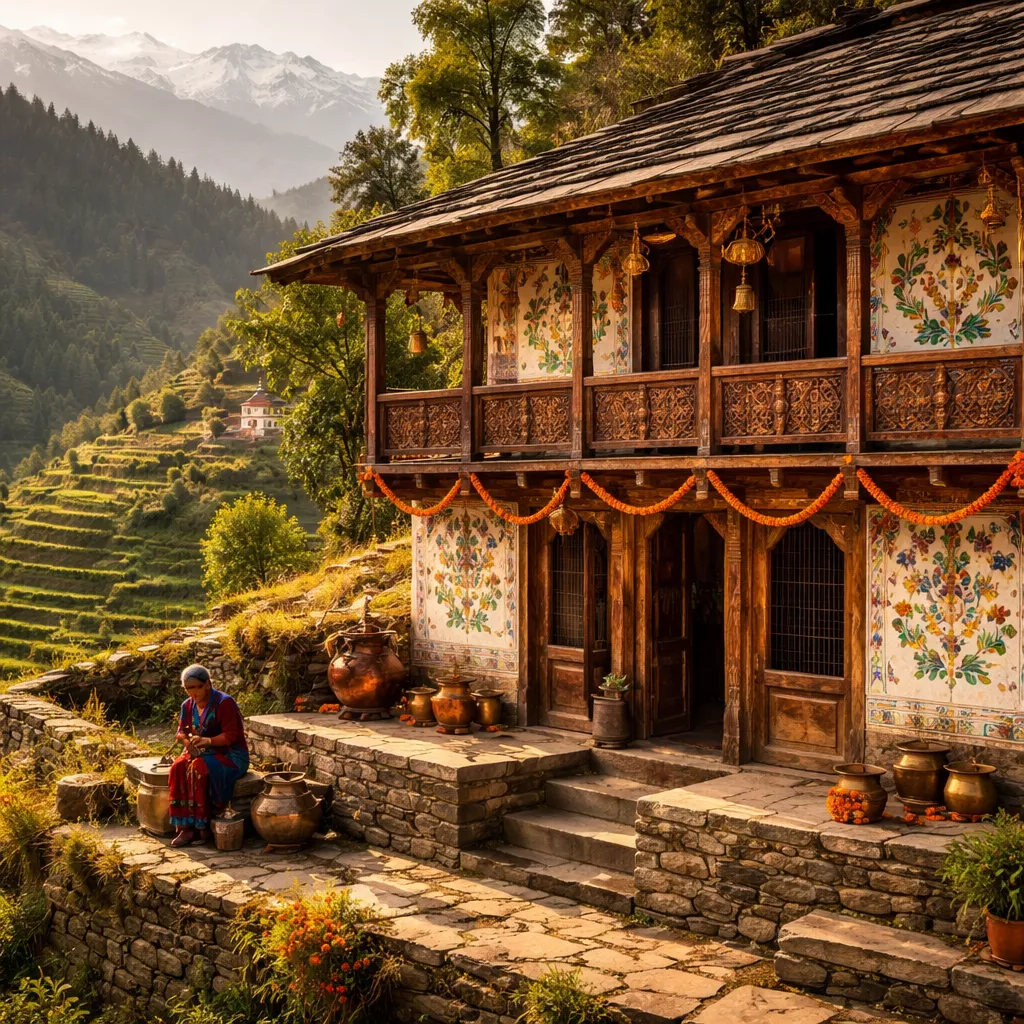 Kumaoni Folk Art & Terraced Aesthetics