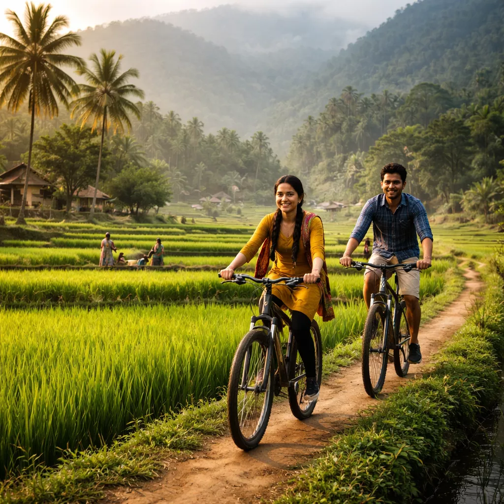 Cycling in the Green Fields of Kodaikanal