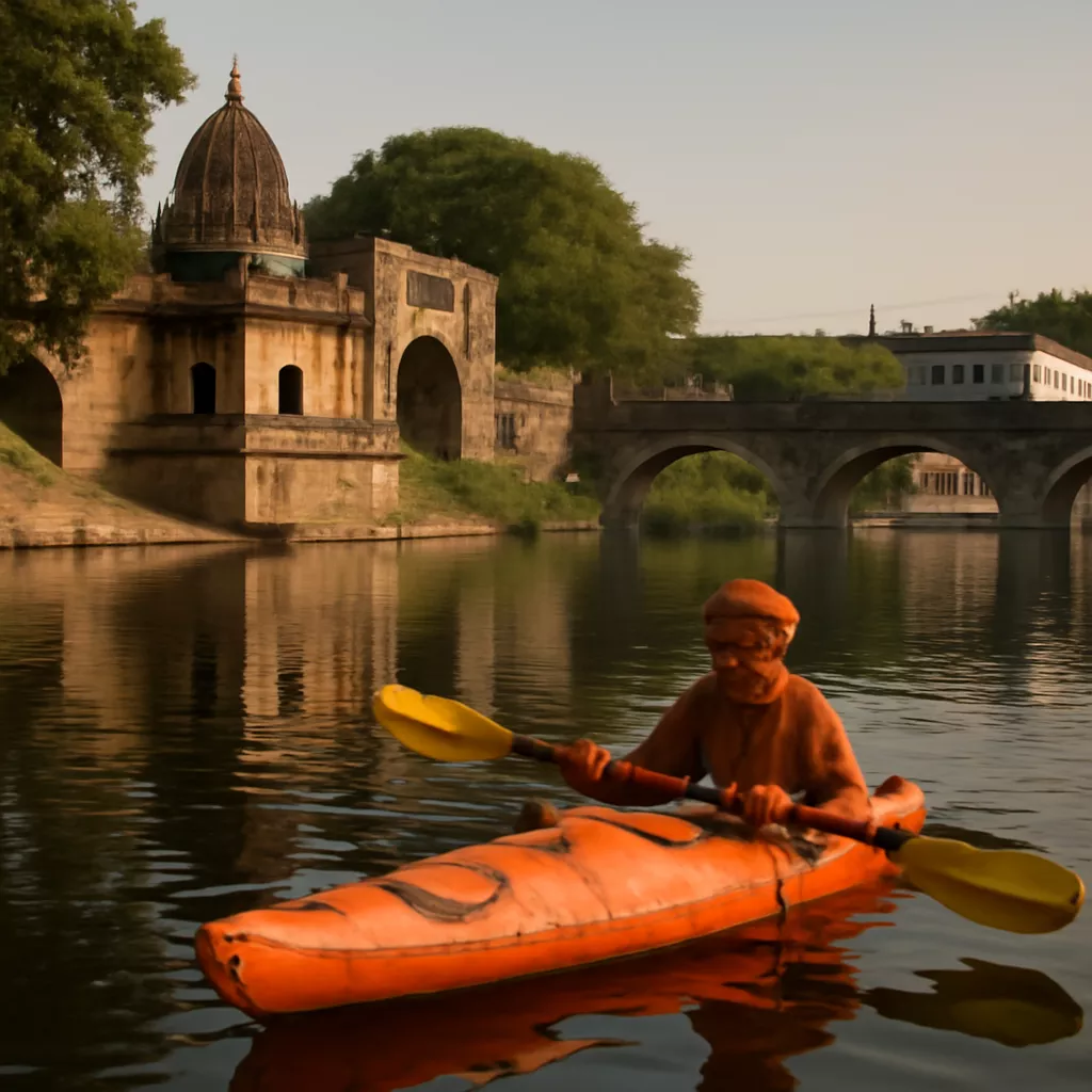Kayaking in Daman Ganga River